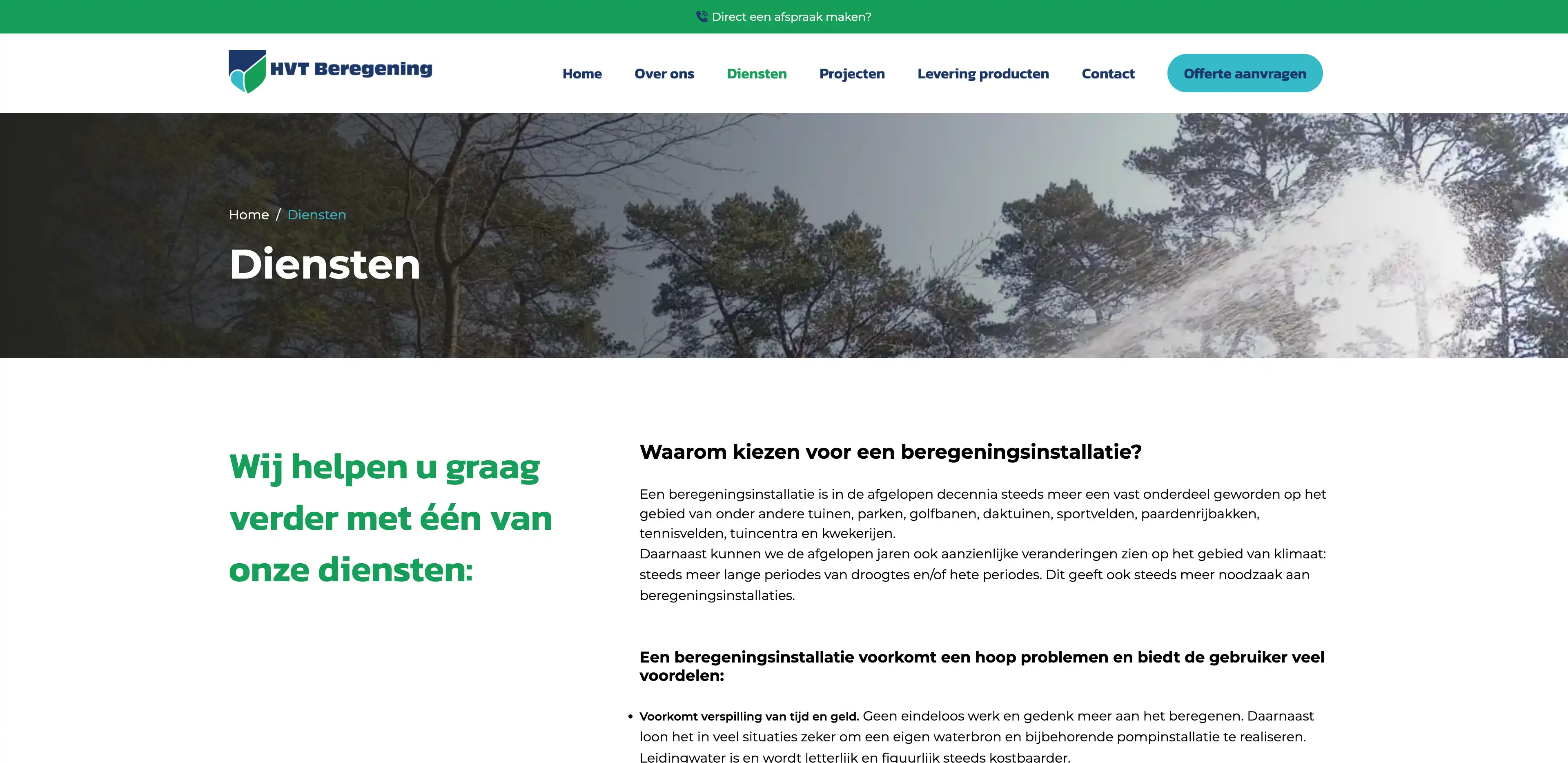 Afbeeldingen HVT Beregening